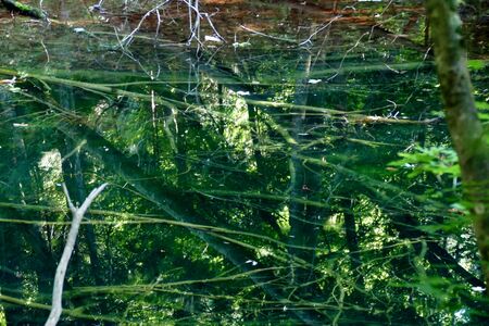 "Juni Lake of Fresh Green", Fukaura Town, Aomori Prefecture Japanの写真素材
