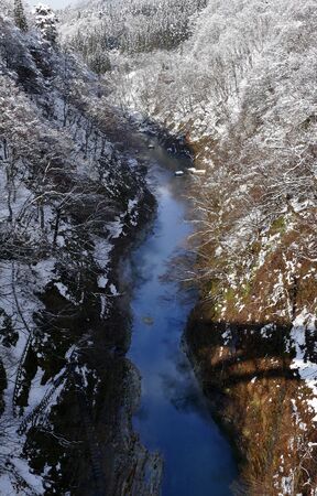 "Oyasu Gorge" Akita Prefecture Japanの写真素材