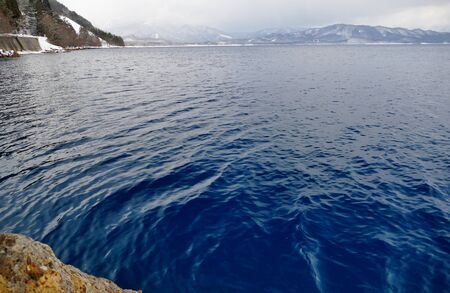 Scenery of Lake Tazawa, Senboku City, Akita Prefectureの写真素材