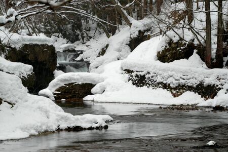 "Funoshi Falls" Akita Prefecture Japanの写真素材