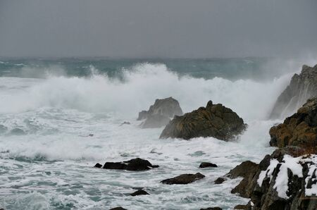 Sea of Japan Aomori Prefecture Japanの写真素材