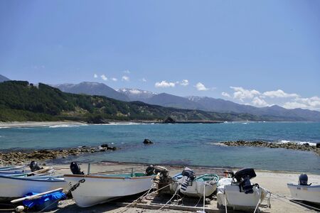 Sea of Japan Aomori Prefecture Japanの写真素材