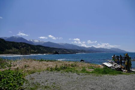 Sea of Japan Aomori Prefecture Japanの写真素材