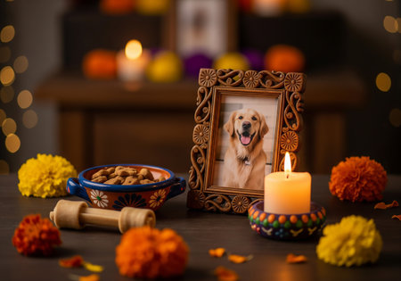 Beautiful young woman with sugar skull makeup on dark background. Halloween conceptの素材