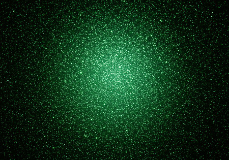green glitter vintage lights background. silver and black. de-focusedの素材