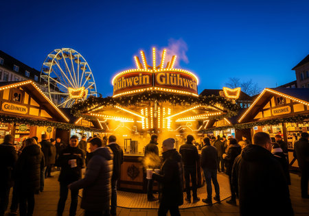 Christmas market in Copenhagen.の素材