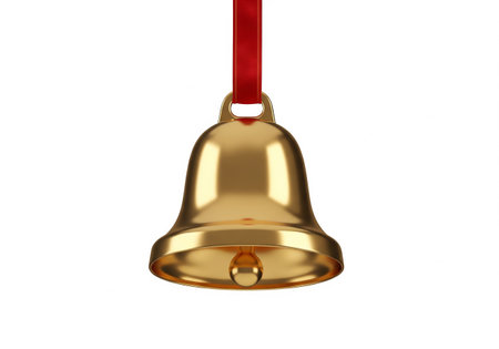 Holly branch with red berries isolated on white background. Vector illustration.の素材