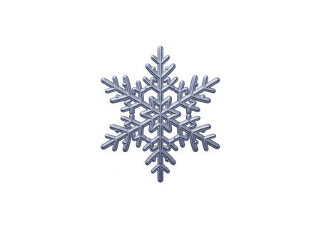 Snowflake isolated on white background. Christmas and new year concept.の素材