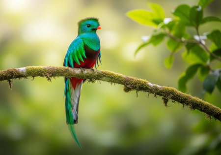 Colorful bird in the rainforest of Costa Rica, Central Americaの素材