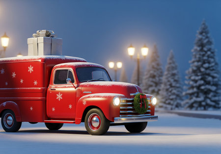 d render. Christmas concept.の素材