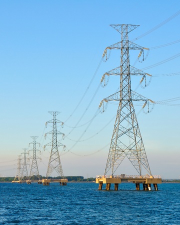 Electric poleの写真素材