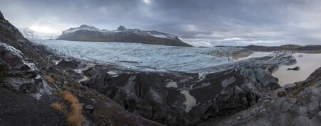 Skaftafelljokull glacier in Icelandの写真素材