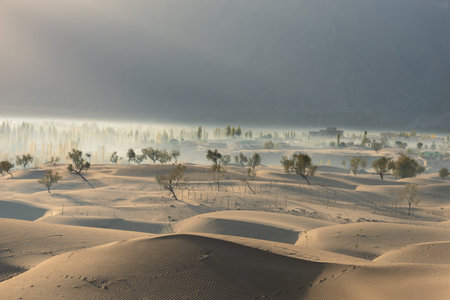 Katpana Sand Desert in Pakistanの写真素材