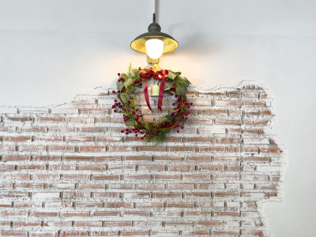 Old chipped white brick wall texture background,の写真素材