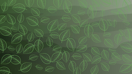 Leaf pattern backgroundのイラスト素材