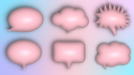 set of colorful balloons with copyspace for text