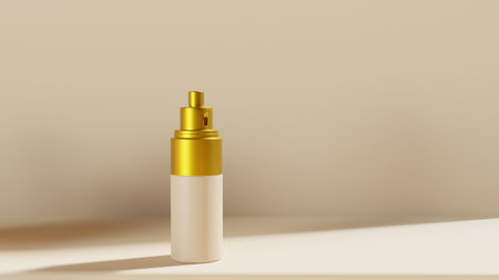 The cosmetic bottle and jar mockup. bottles of shampoo or body oil of serum stand next to each other in front view.の写真素材