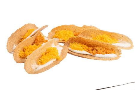 Thai dessert made from glutinous rice flourの写真素材
