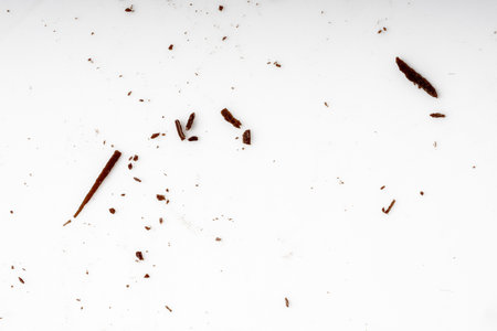 The Photo of chocolate scattered on the floorの写真素材