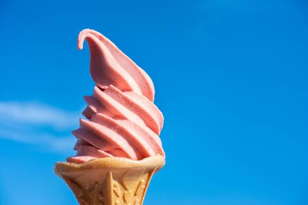 Pictures of strawberry soft cream