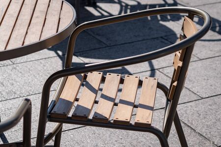 Image of chair and table in outdoor