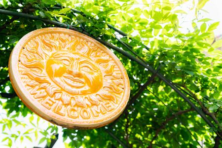 Photograph of entrance of gardenの写真素材