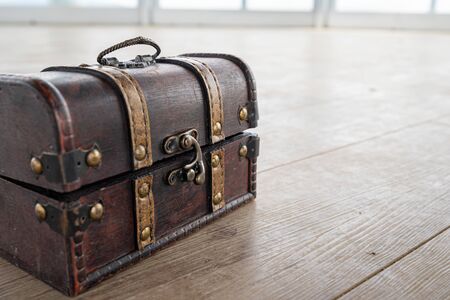 A picture of the treasure chest used in the event.の写真素材