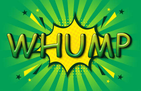 WHUMP Comic Speech 3d Text Style Effect high resolution backgroundの写真素材