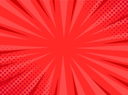 RED BACKGROUND COMIC HIGH RESOLUTIONの写真素材