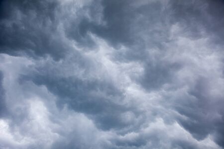 Overcast sky before storm and a hurricane