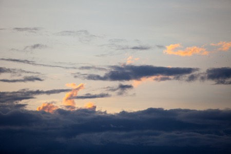 Clouds at sunsetの写真素材