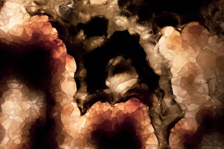 Variety of structure and texture of mineral stone, backlit background close-upの写真素材