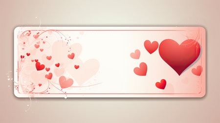 cute hearts on a light pink background. Declaration of love for Valentine's Day, Happy Mother's Day. certificate. copy spaceの素材