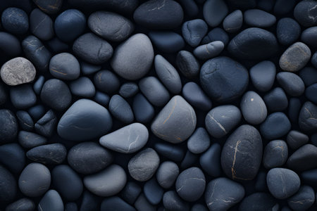 Sea pebbles close up.の素材