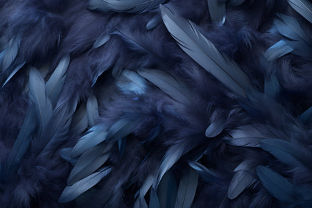 background of beautiful abstract black feathersの素材