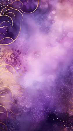 Abstract watercolor background with bokeh effect. Vector illustration.の素材