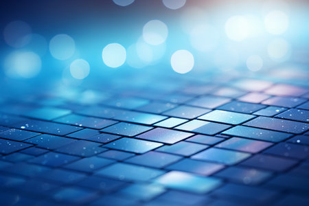 beautiful mosaic background in blue shades. with space for text.の素材