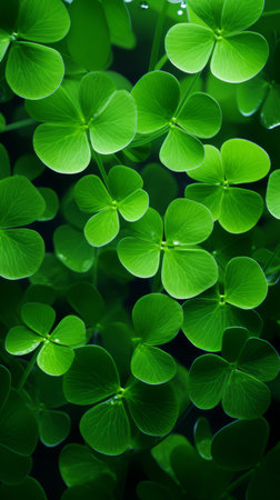 background of clover leaves. St. Patrick's Dayの素材
