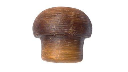 3D illustration of old bottle cork isolated on whiteの写真素材