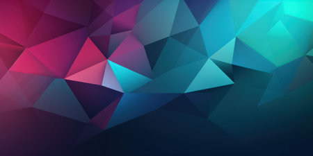 Colorful Triangles Geometric Abstract Art Wallpaperの素材