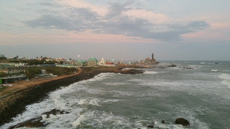 Beautiful southern tip of Indian peninsulaの素材