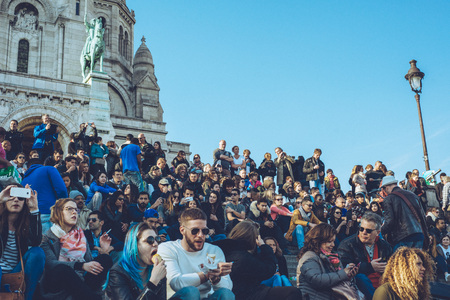 Paris France city walks editorial travel shootのeditorial素材