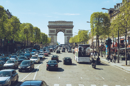 Triumphal Arch - Paris France city walks editorial travel shootのeditorial素材