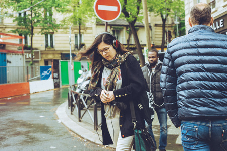 Paris France city walks editorial travel shootのeditorial素材