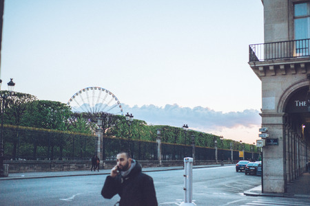 Paris France city walks editorial travel shootのeditorial素材