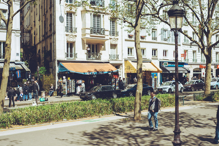 Paris France city walks editorial travel shootのeditorial素材