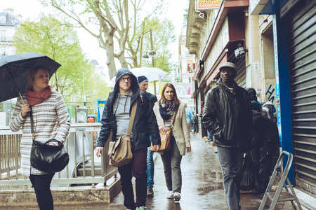 Paris France city walks editorial travel shootのeditorial素材