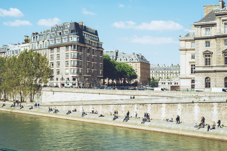 Paris France city walks editorial travel shootのeditorial素材