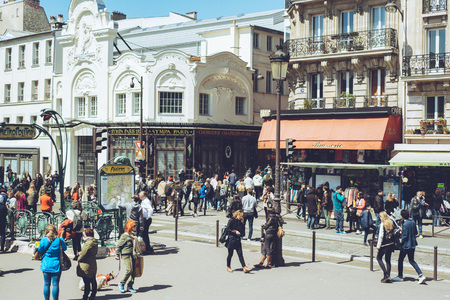 Paris France city walks editorial travel shootのeditorial素材