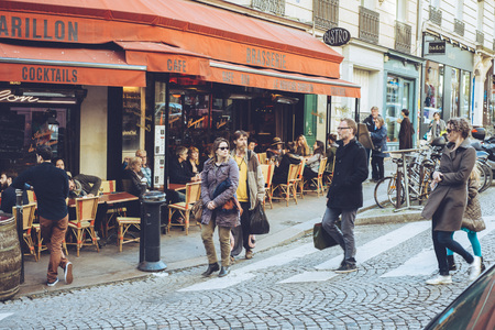 Paris France city walks editorial travel shootのeditorial素材